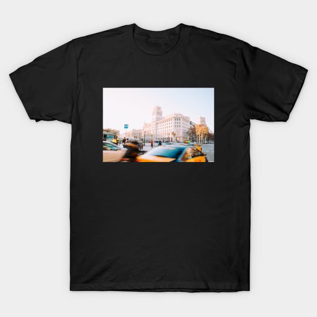 Barcelona 01 - City vibes, Spain, Travel, Street Urban Photo T-Shirt by marlenecanto